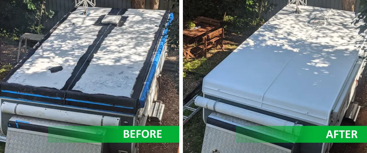 Simon Bryan caravan roof project
